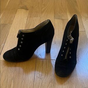 Opening Ceremony Black Suede Ankle Booties